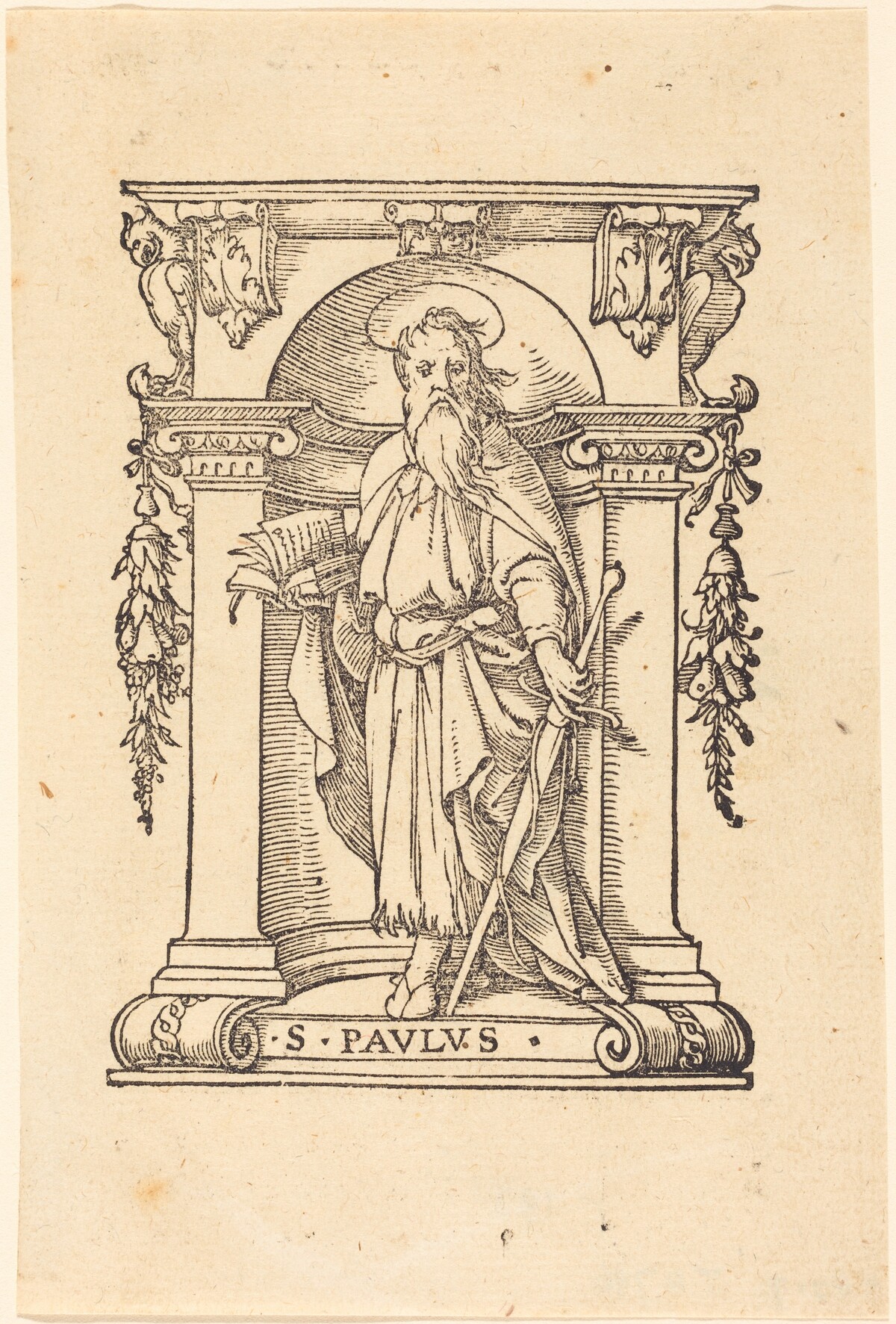 Saint Paul with Book and Sword by Hans Holbein the Younger
