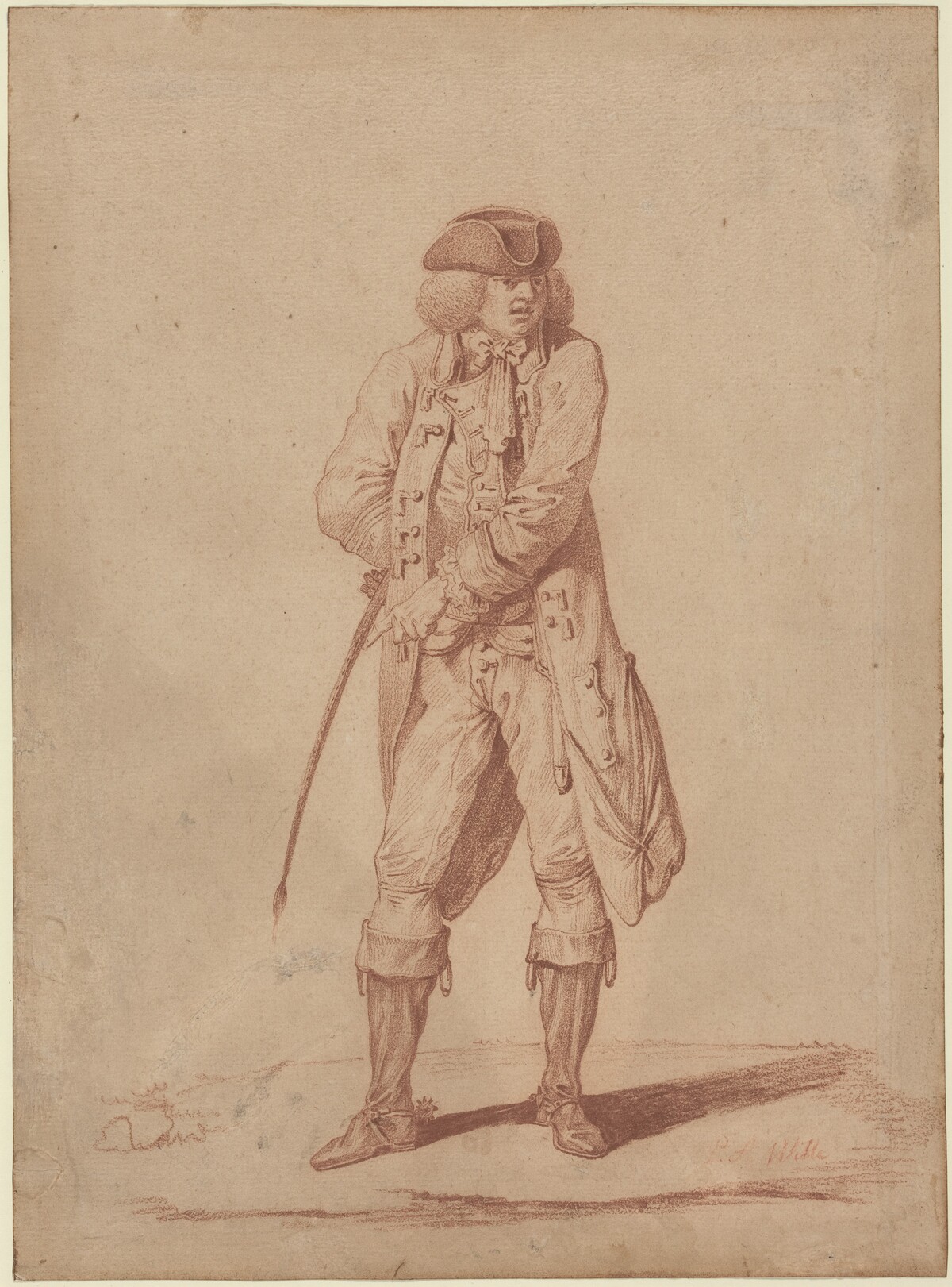 Gentleman with a Riding Crop by Pierre Alexandre Wille