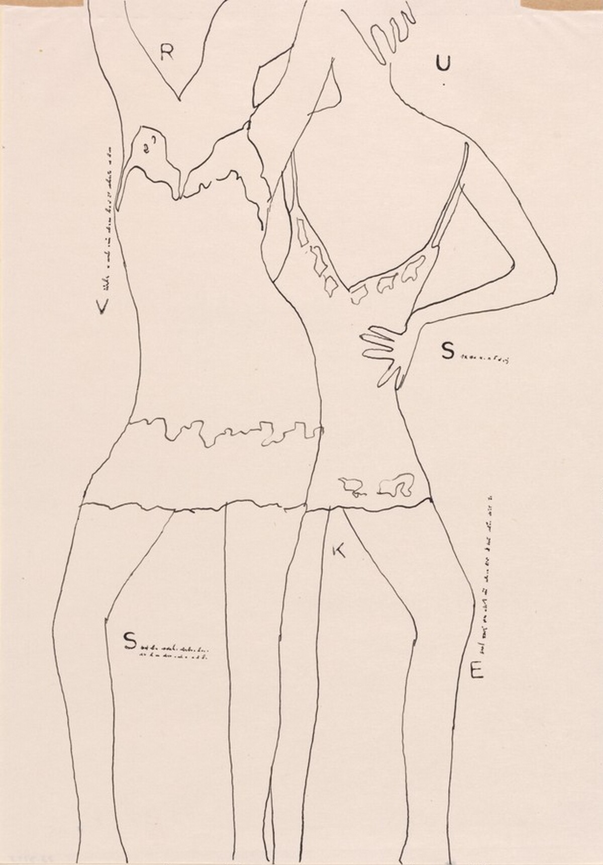 Two Girls in Slips by Jirí Balcar