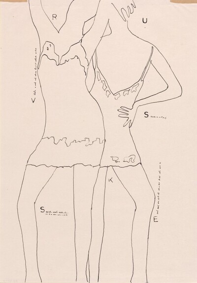 Two Girls in Slips