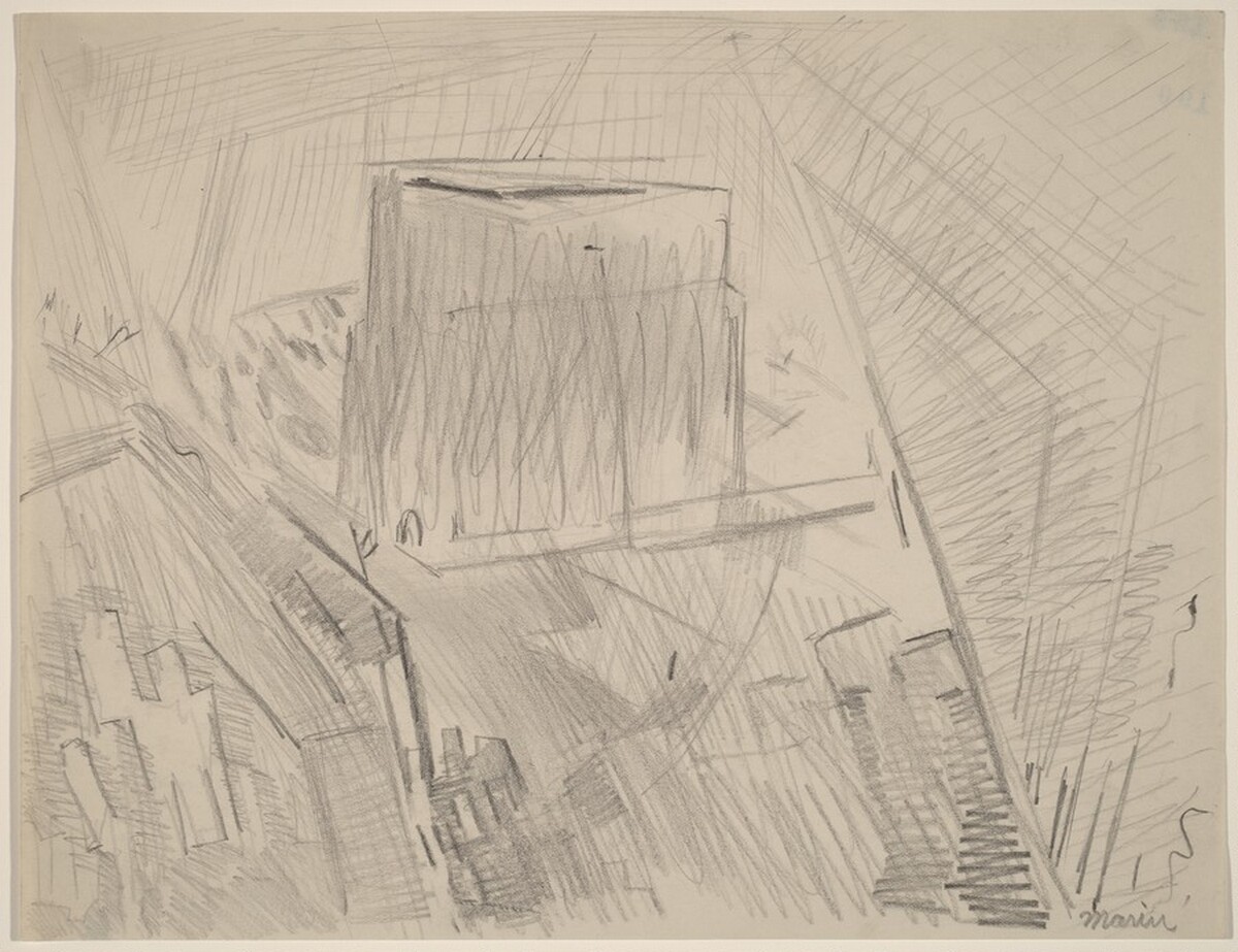Weehawken, Grain Elevators by John Marin