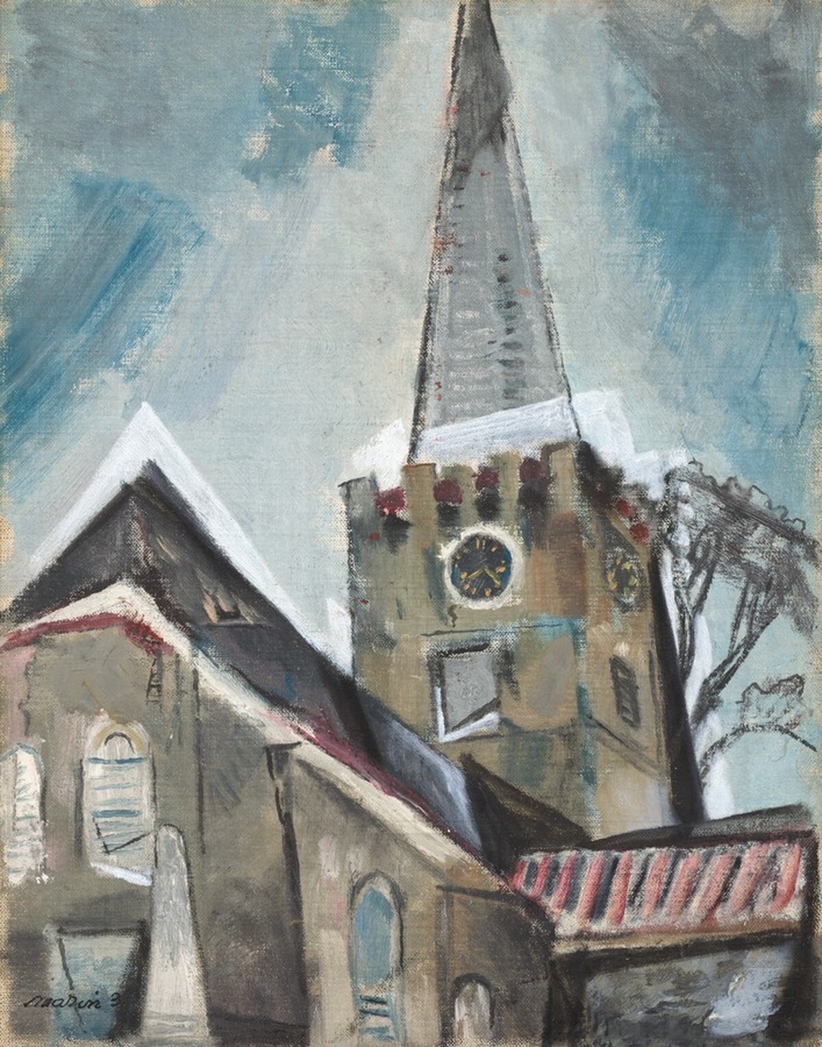 Immanuel Church, New Castle, Delaware: Close View by John Marin