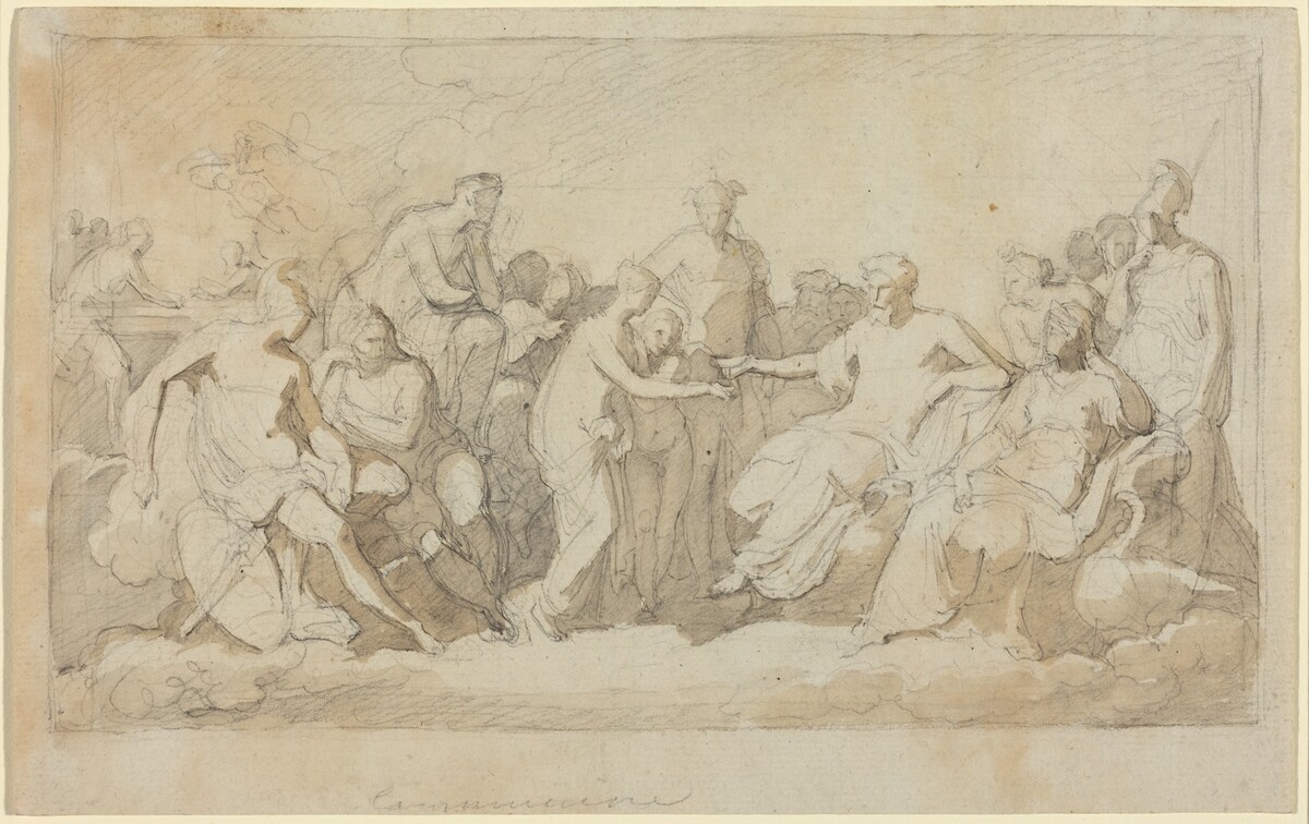 Psyche Received on Mount Olympus by Vincenzo Camuccini