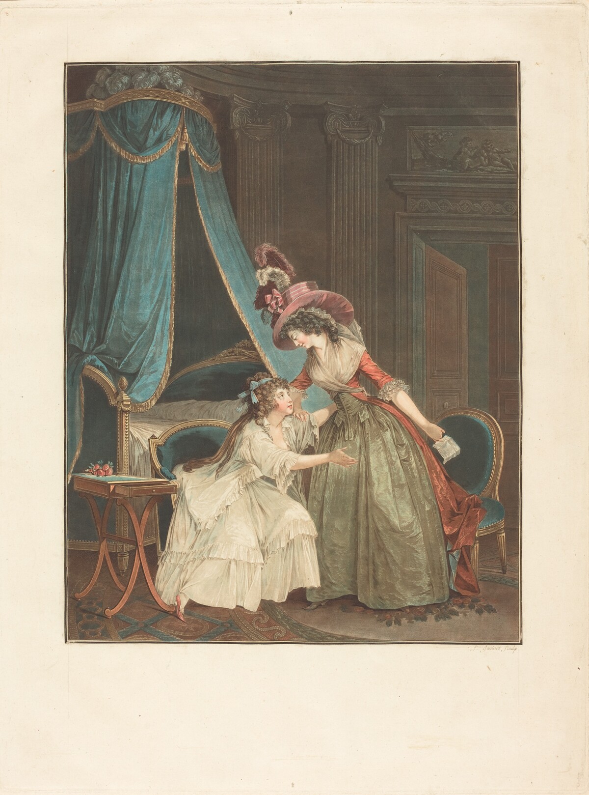 L'Indiscretion by Jean-François Janinet after Nicolas Lavreince