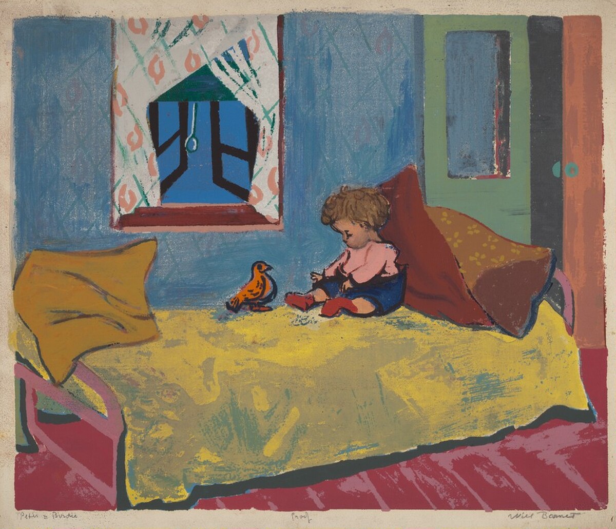 Peter and Birdie by Will Barnet