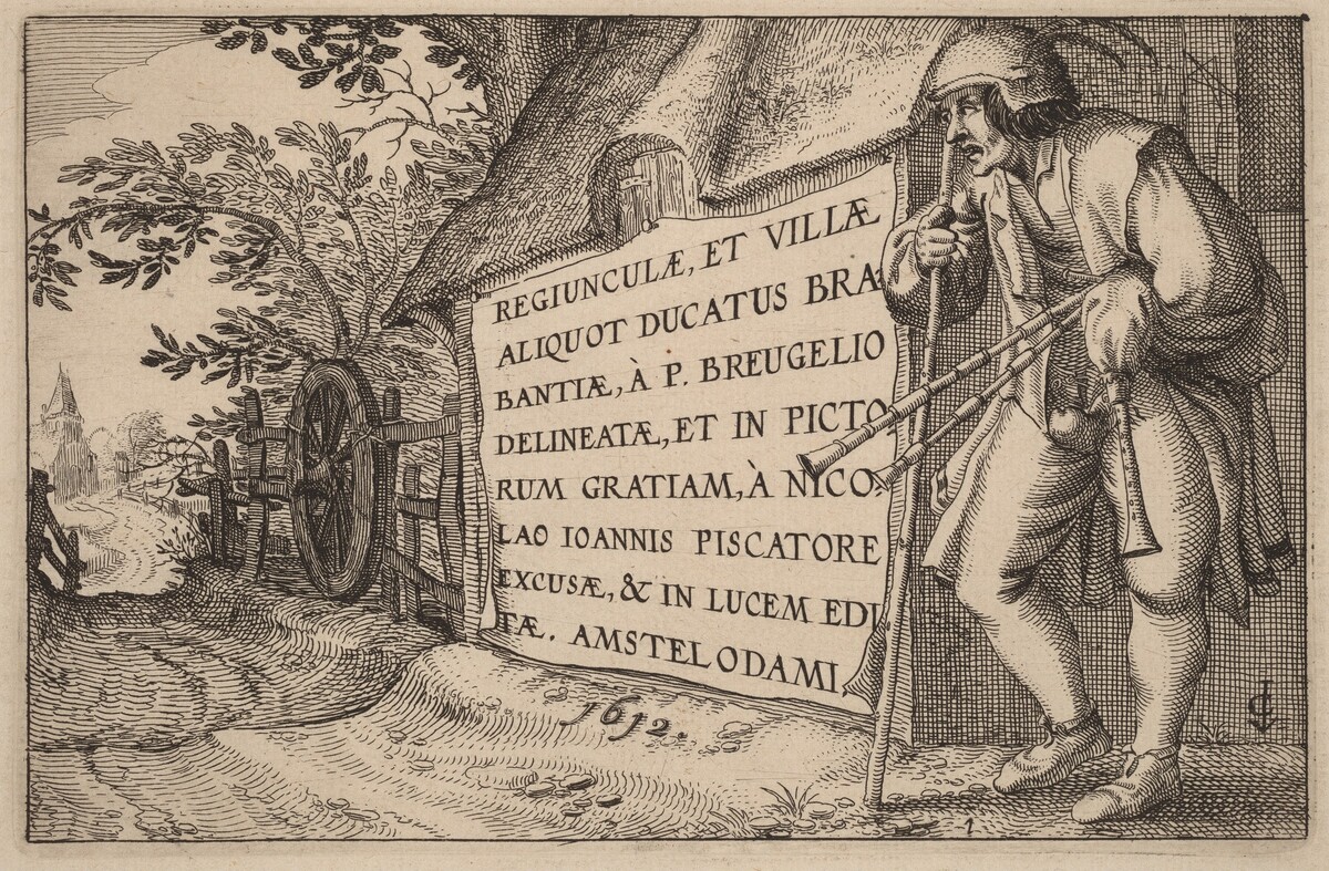 Title Page by Claes Jansz Visscher after Johannes van Doetechum, the Elder after Lucas van Doetechum after Master of the Small Landscapes