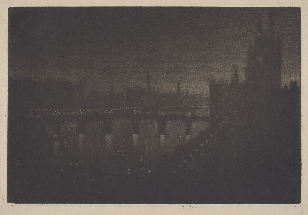 Westminster, Evening by Joseph Pennell