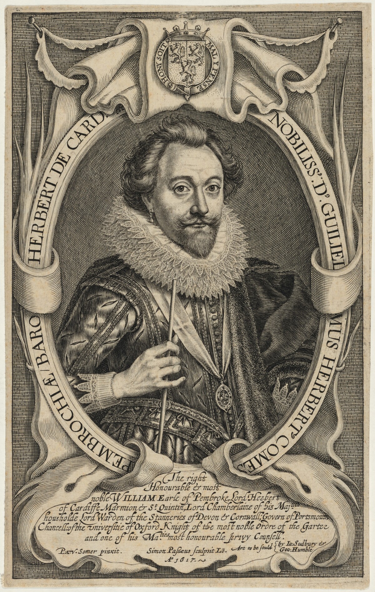 William Herbert, Third Earl of Pembroke by Simon de Passe