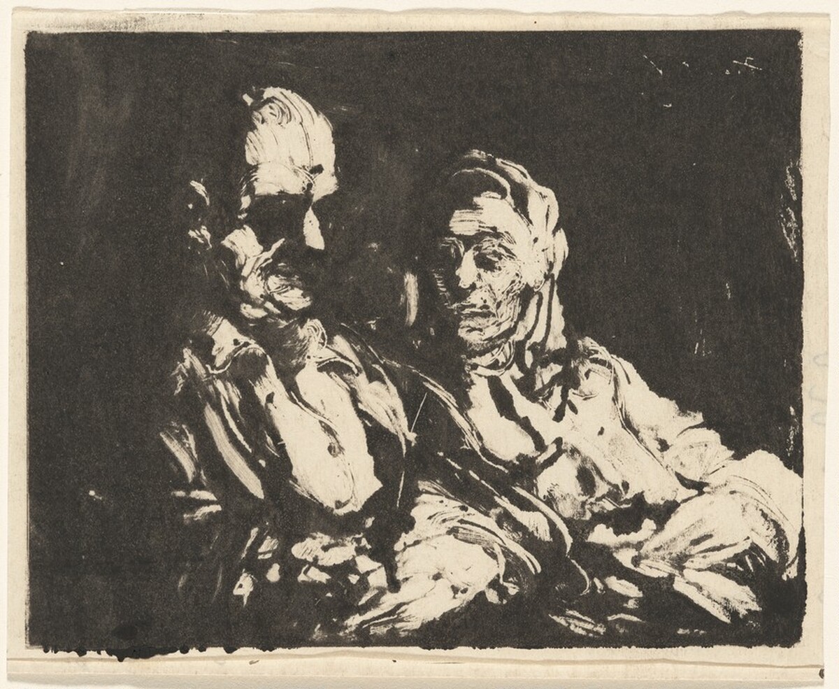 Old Man and Woman by Frank J. Van Sloun