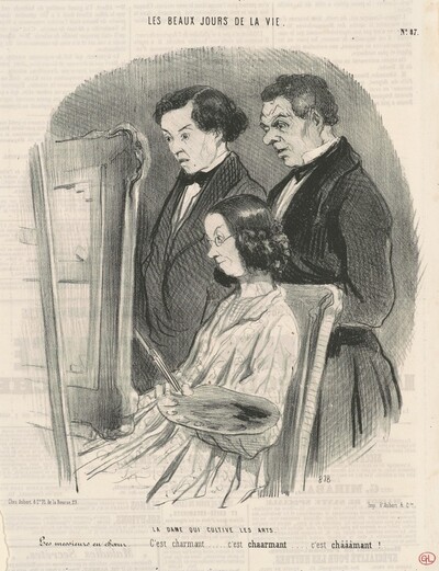 La dame qui cultive les arts