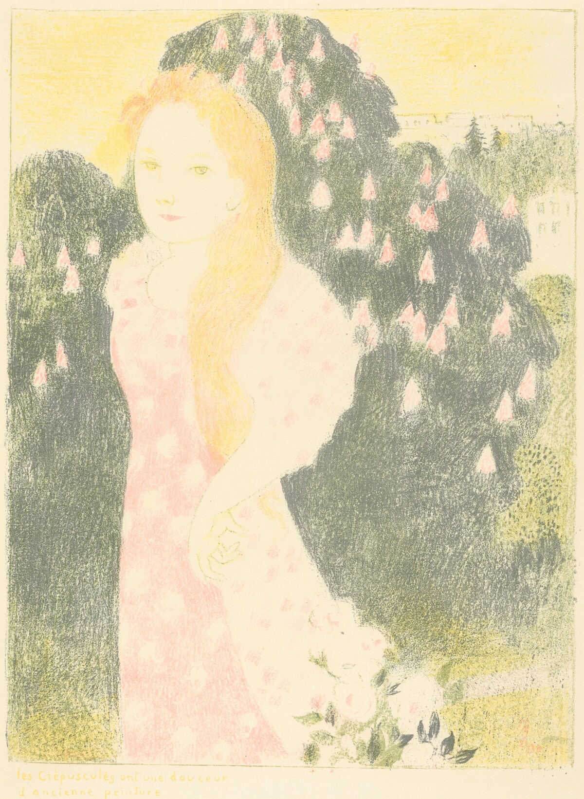 Les crépuscules ont une douceur d'ancienne peinture by Maurice Denis, Ambroise Vollard (publisher), Auguste Clot (technician)
