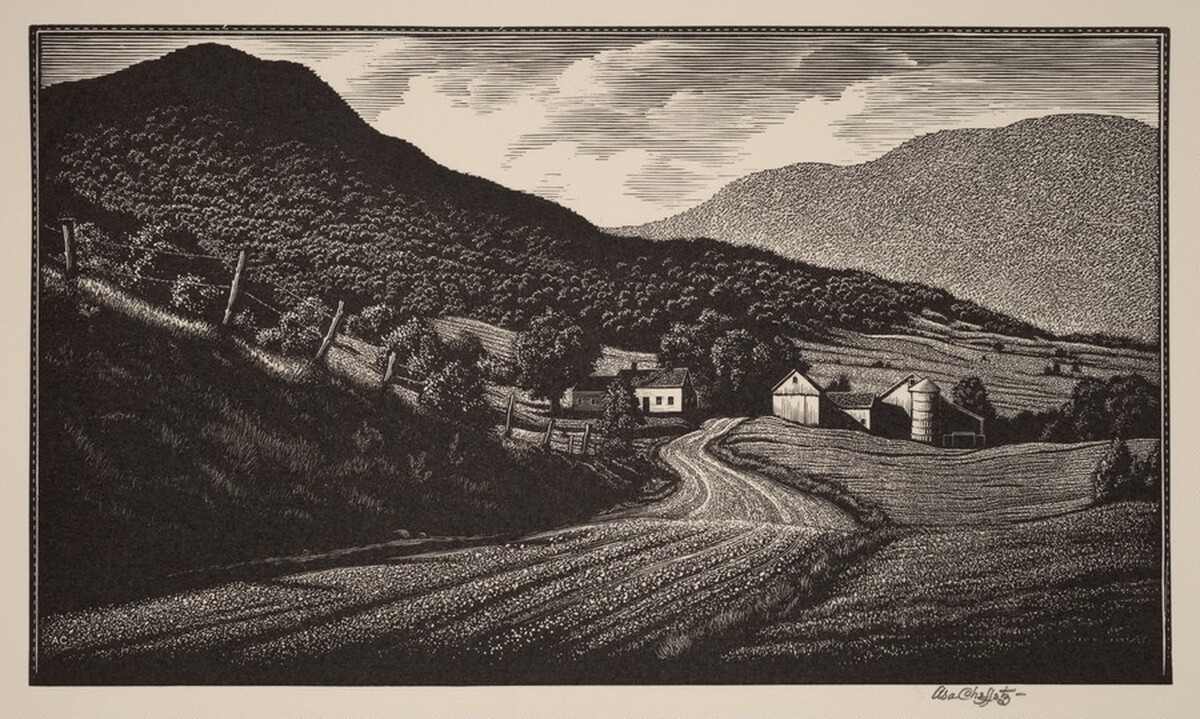 Down Montgomery Way, Vermont by Asa Cheffetz