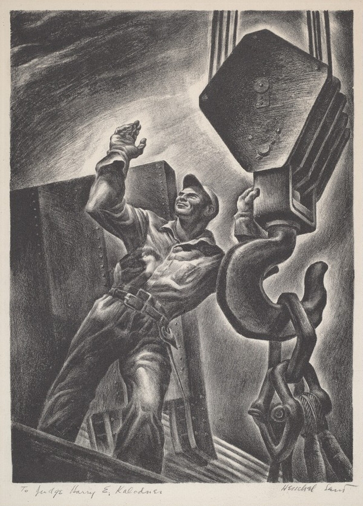 Untitled (Construction Worker) by Herschel Levit