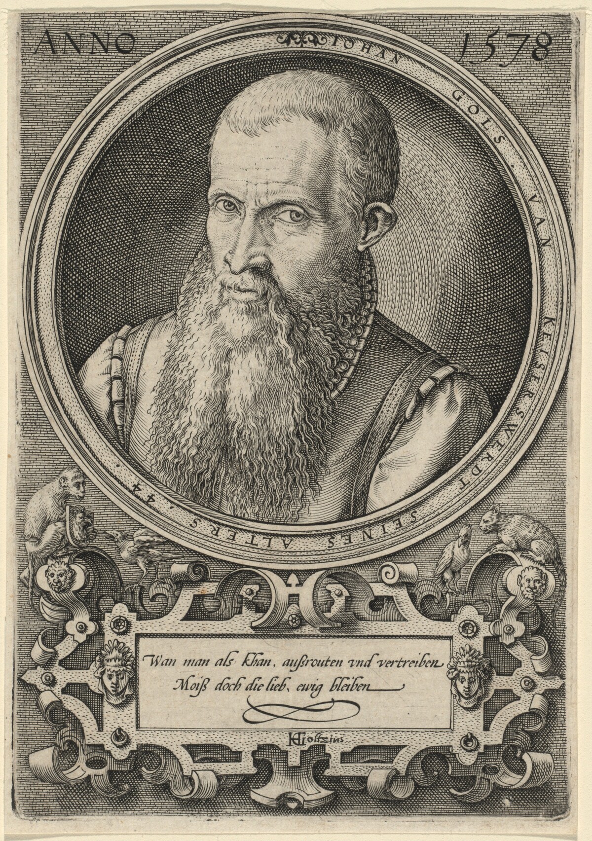 Johan Gols [The Artist's Father] by Hendrick Goltzius