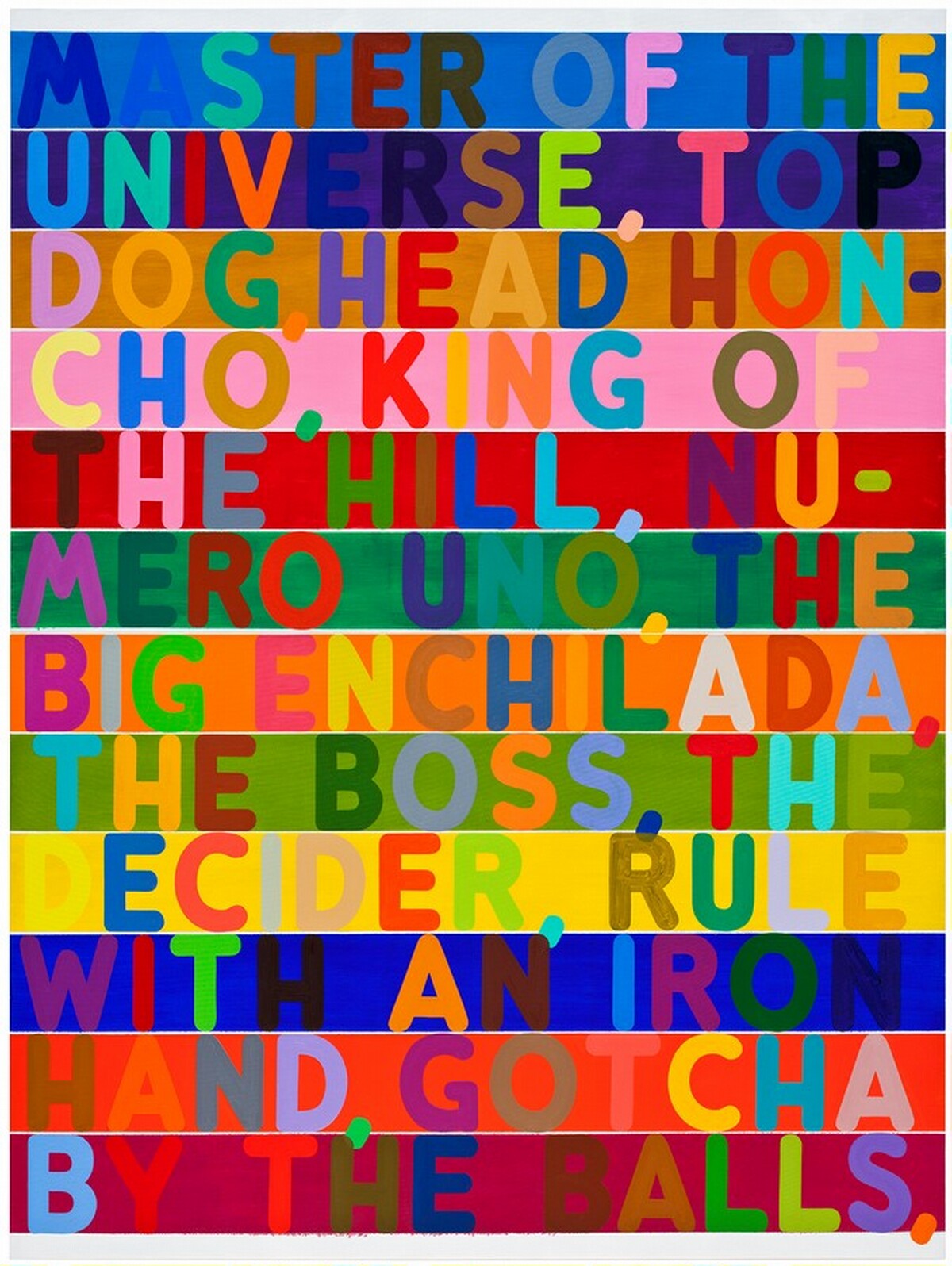 Master of the Universe by Mel Bochner