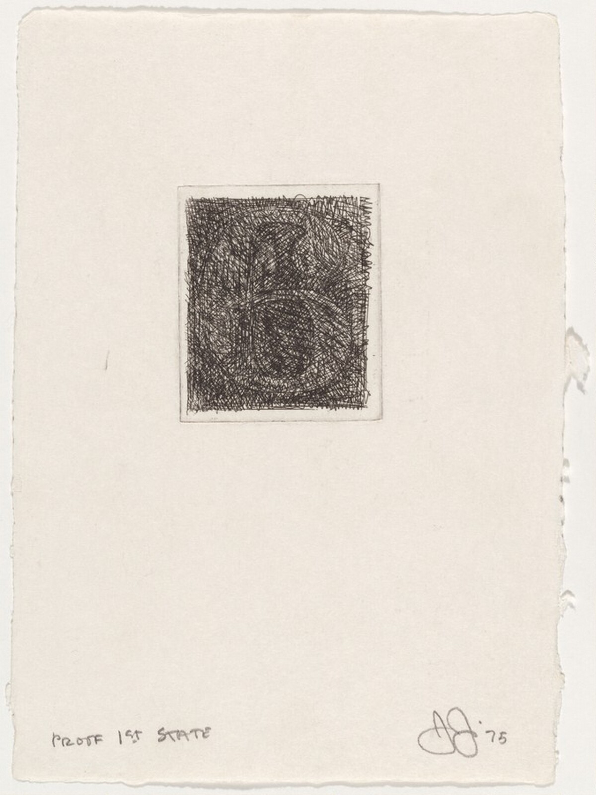 6 [proof of 1st state] by Jasper Johns