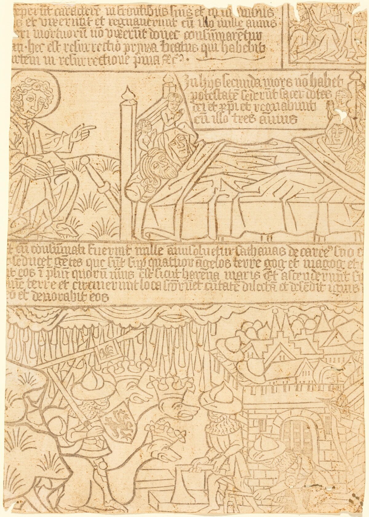 Apocalypse of John, Leaf 42 by German 15th Century