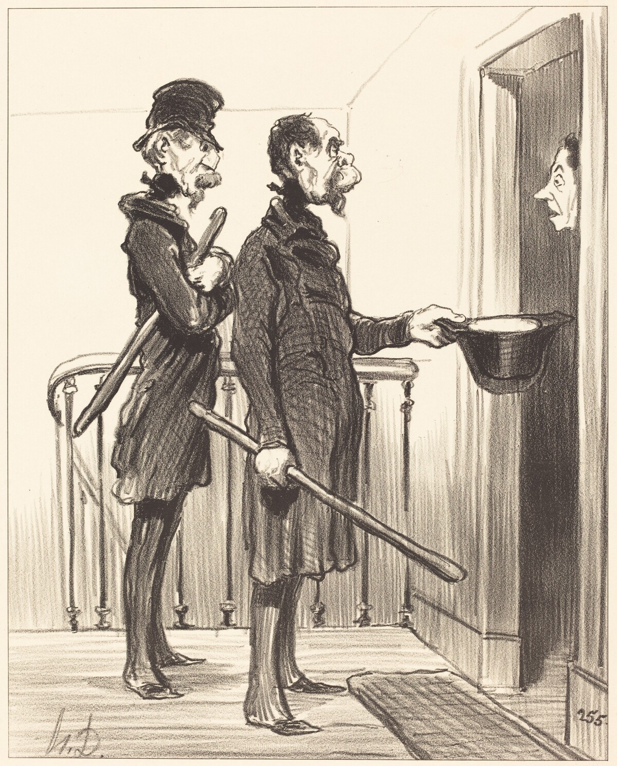 La Souscription Napoléonienne by Honoré Daumier