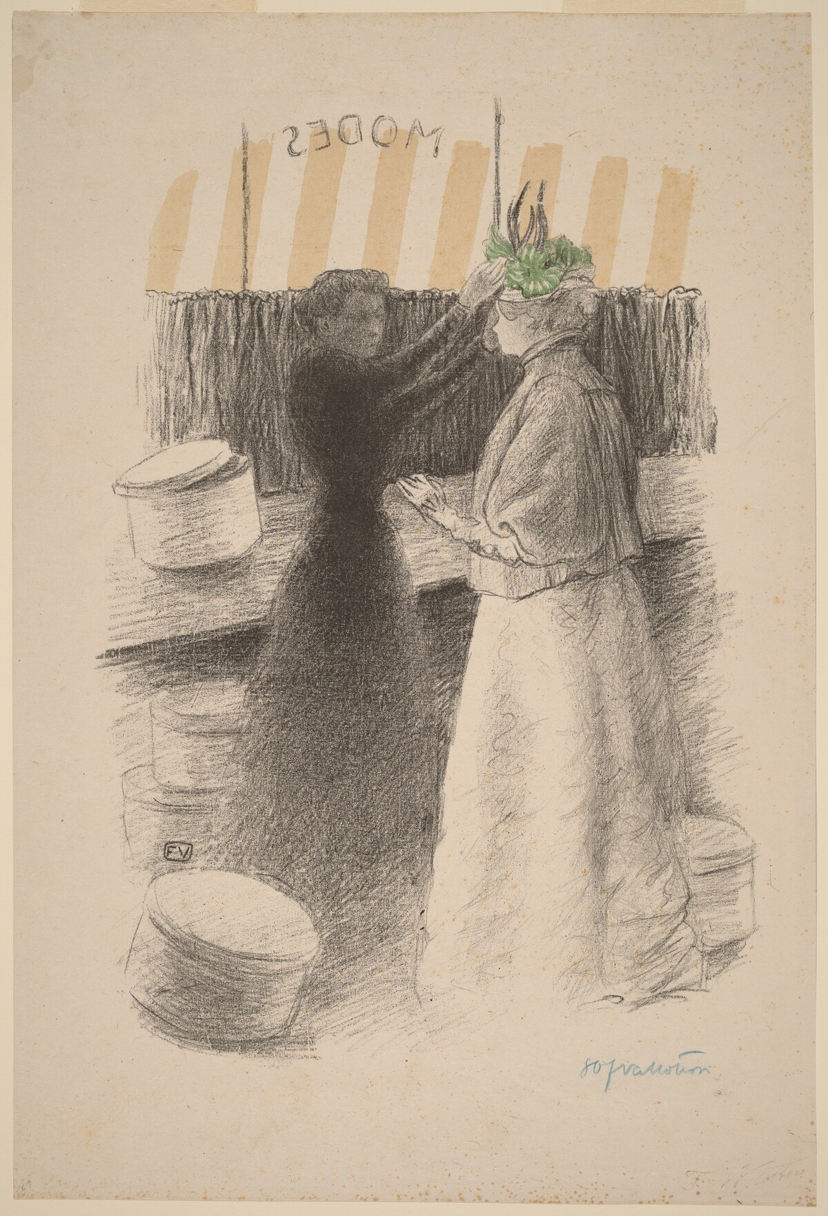 The Green Hat (Le chapeau vert) by Félix Vallotton