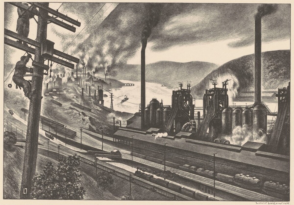 Steel Valley by Louis Lozowick