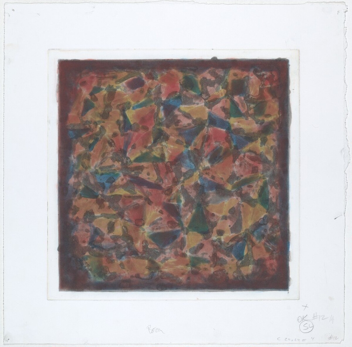 Color and Black #4 (24 x 24) by Sol LeWitt