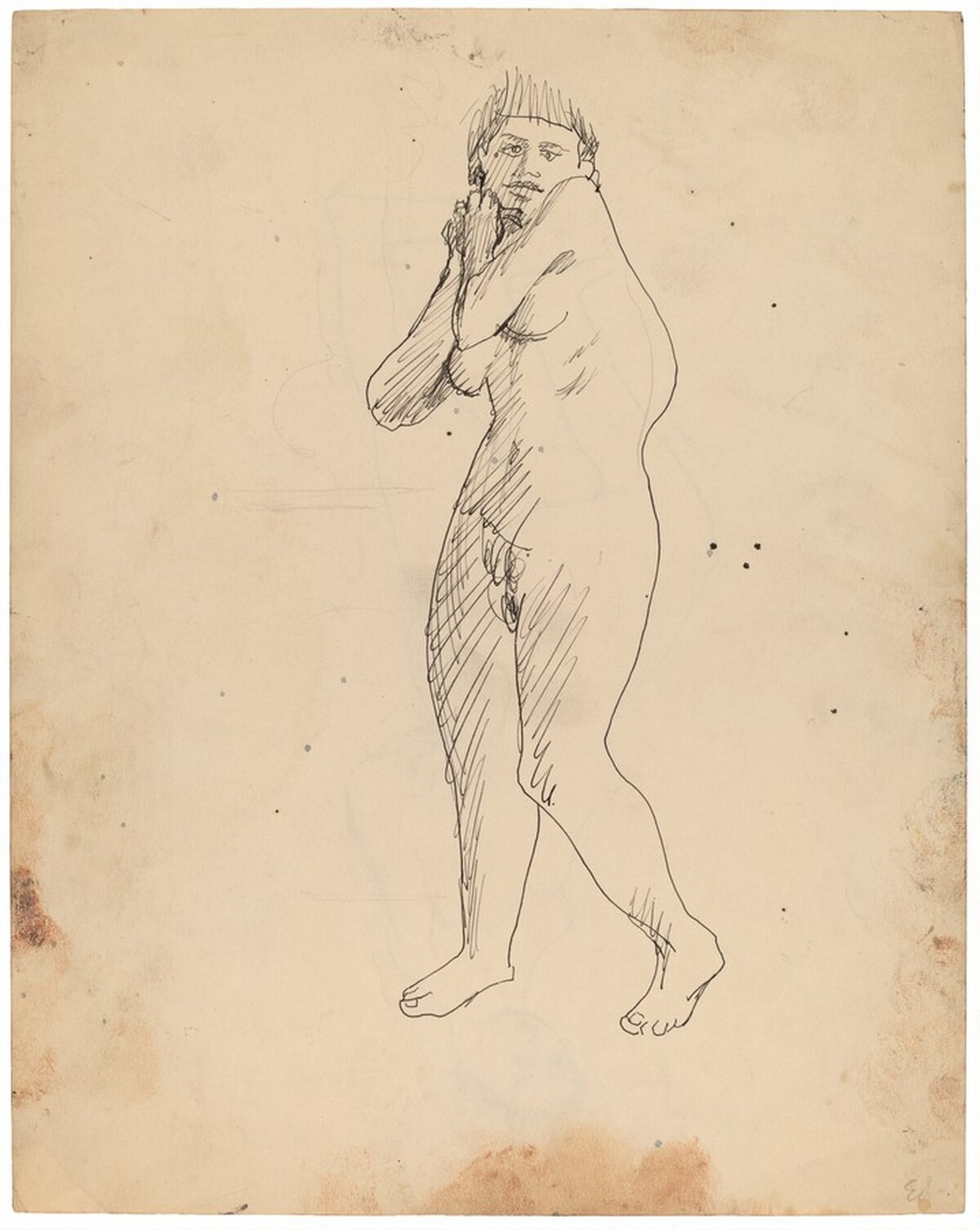 Standing Female Nude [recto] by Mark Rothko