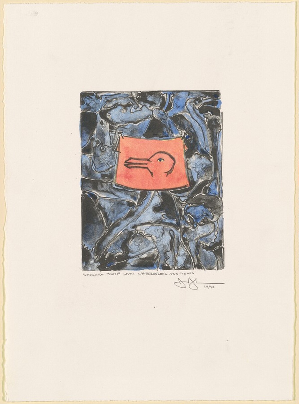 Untitled [working proof] by Jasper Johns