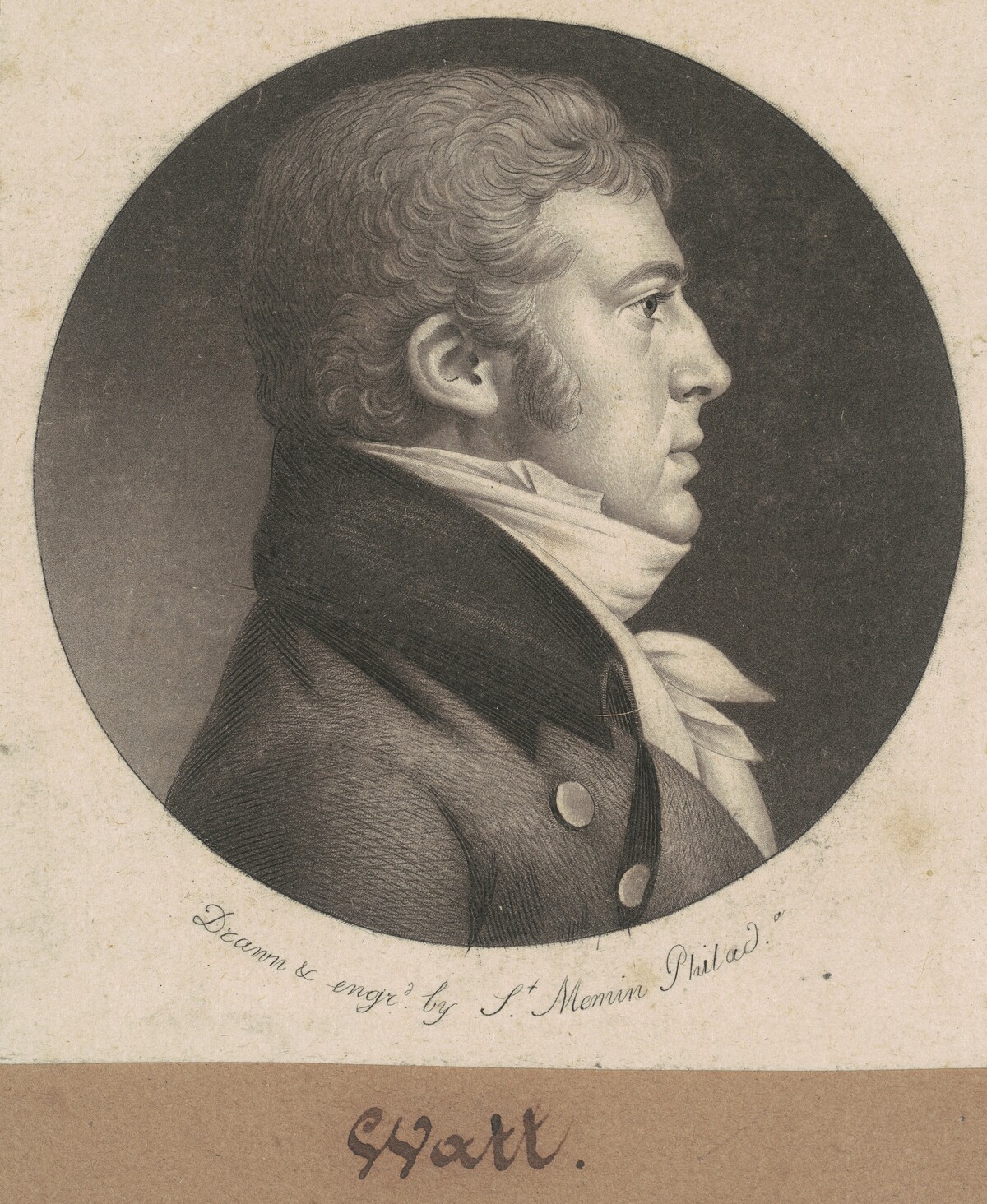 Watt by Charles B. J. Févret de Saint-Mémin