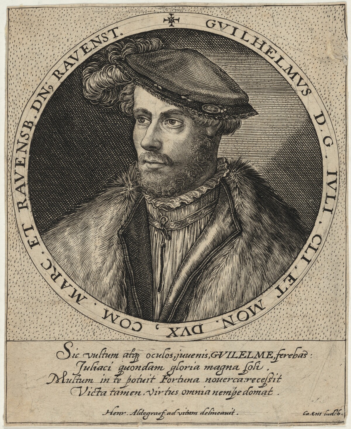 William V, Duke of Julich and Cleves by Heinrich Aldegrever