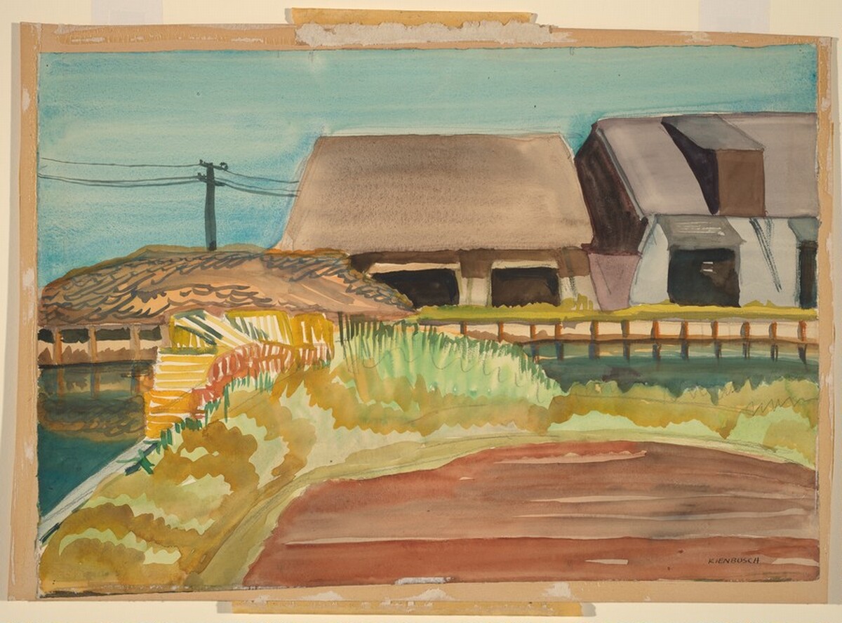 Landscape with Houses by William Kienbusch