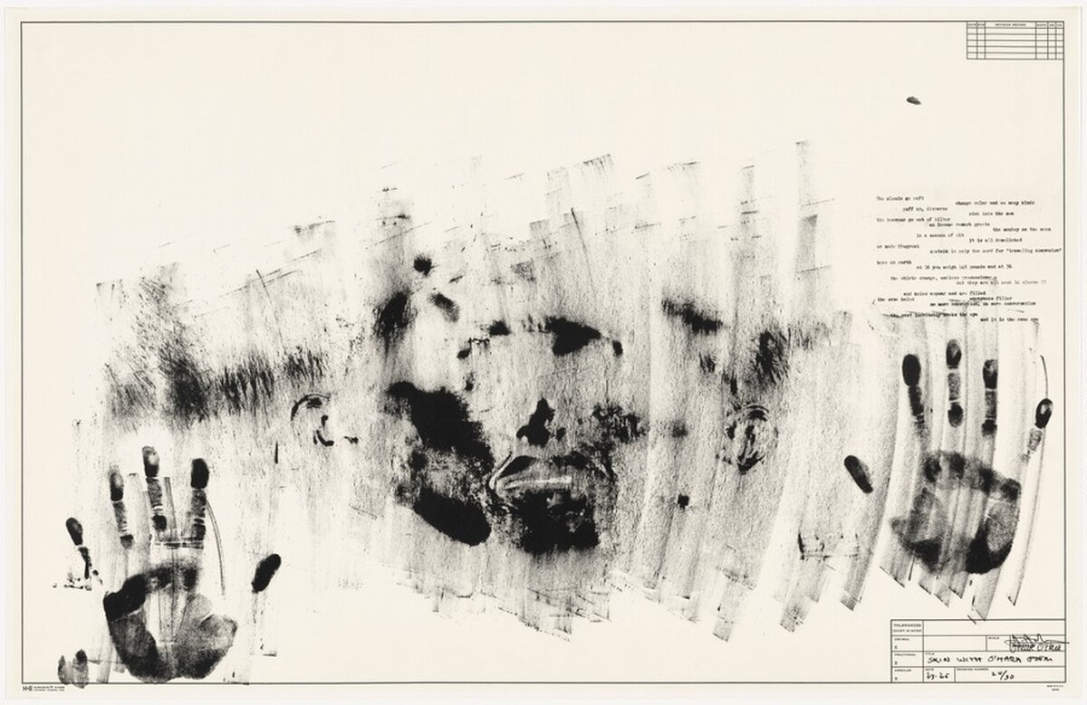Skin with O'Hara Poem by Jasper Johns