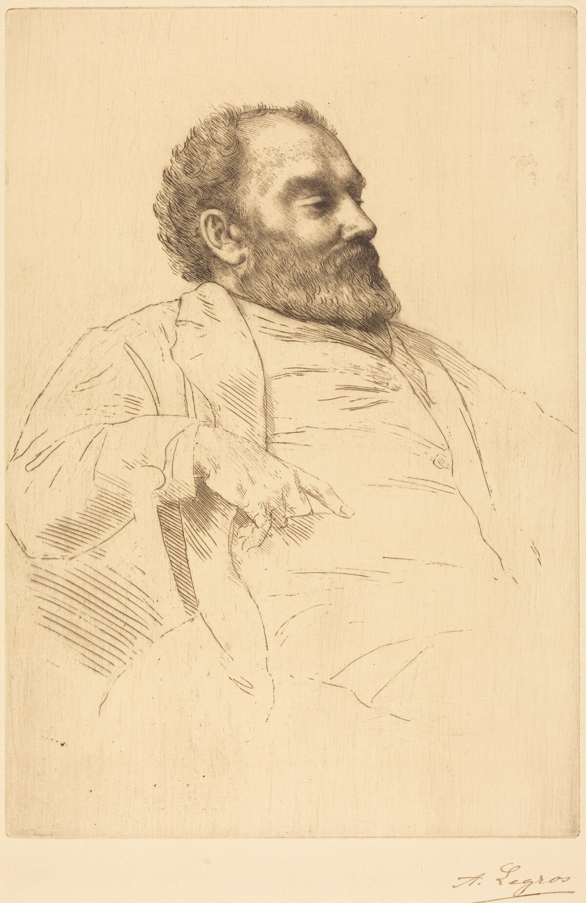 Val Prinsep, R.A. by Alphonse Legros