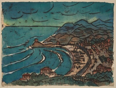 View of the Bay of Bonassola in Cinque Terre