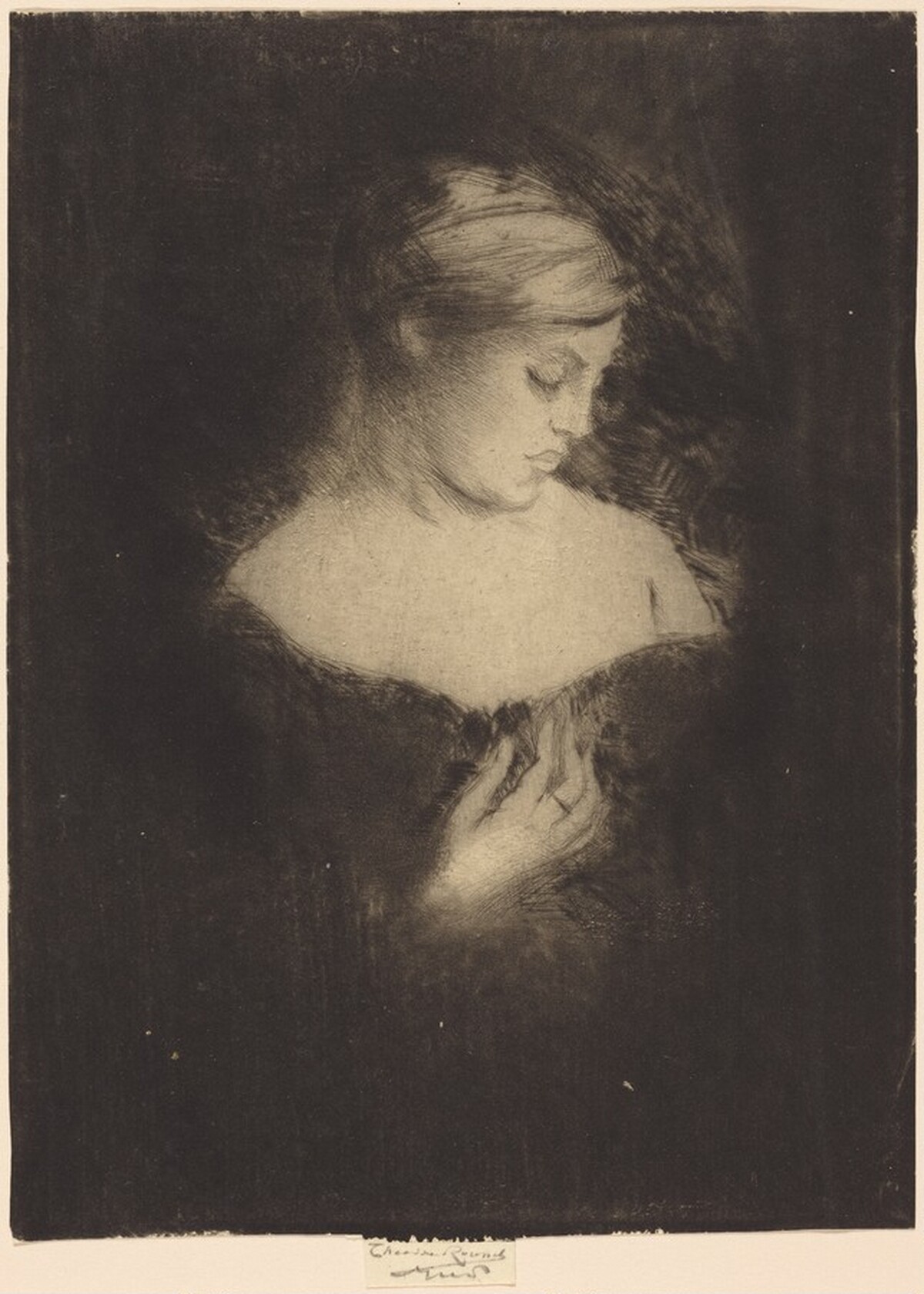 Profile of a Woman by Théodore Roussel