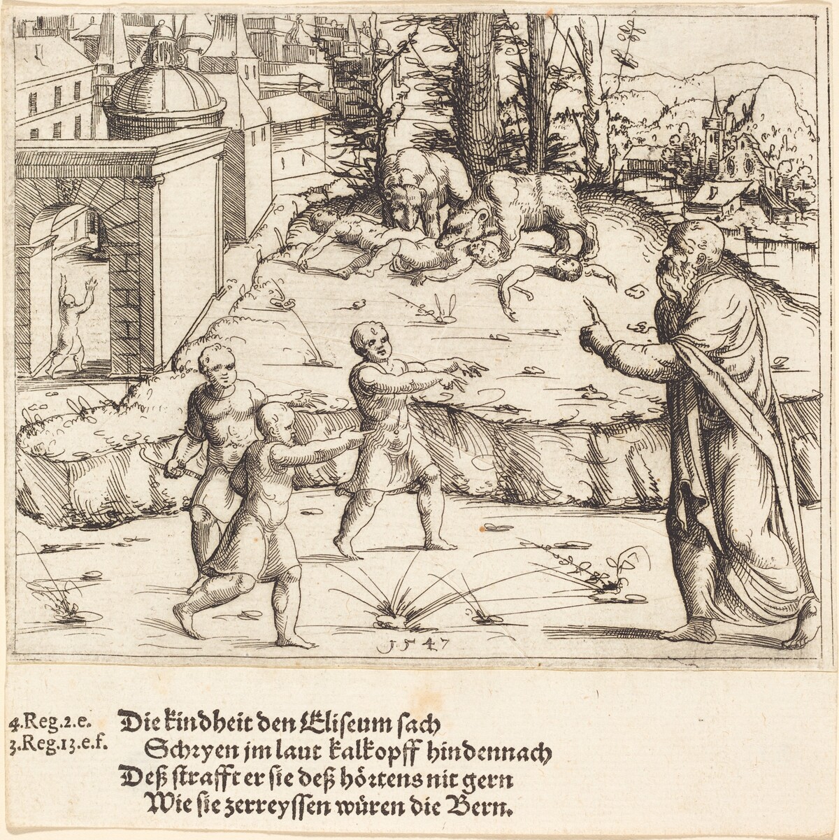 The Murder of the Children of Bethel by Augustin Hirschvogel