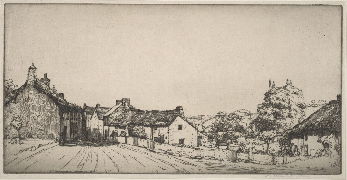 A Devonshire Village by Donald Shaw MacLaughlan