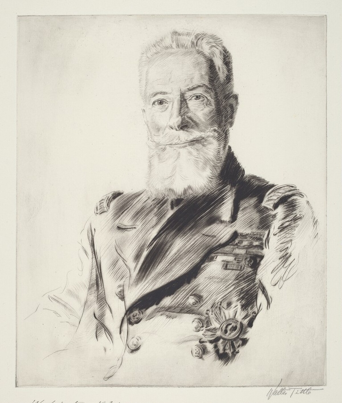 Admiral de Bon, French Navy by Walter Tittle
