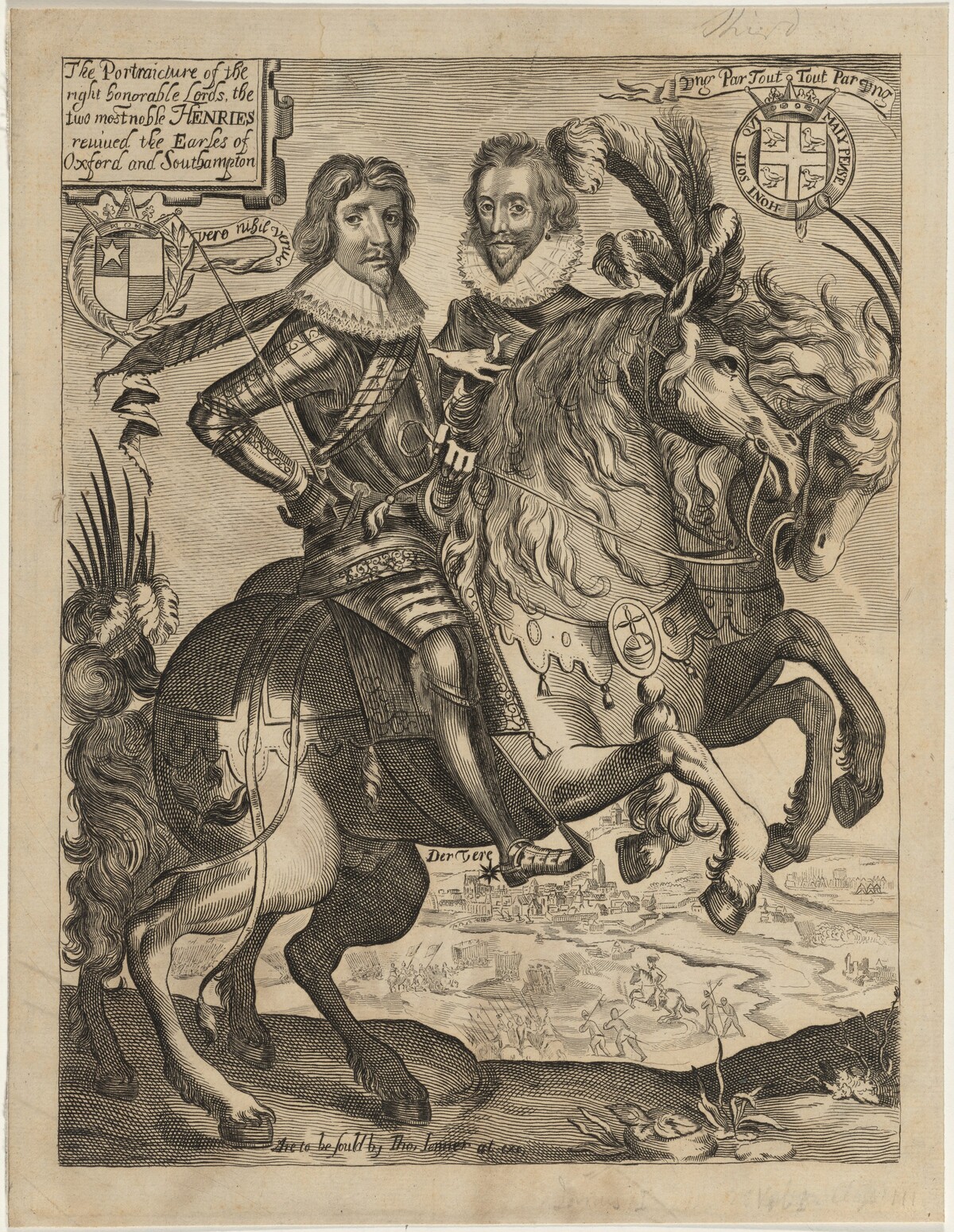 Henry de Vere, 18th Earl of Oxford and Henry Wriothsly, 3rd Earl of Southampton by Unknown Artist