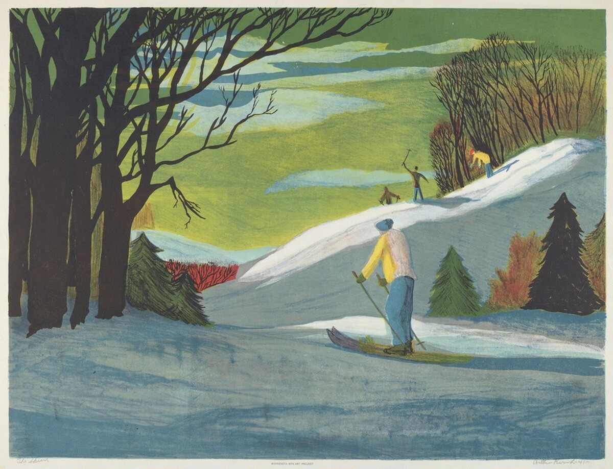 The Skiers by Arthur Kerrick