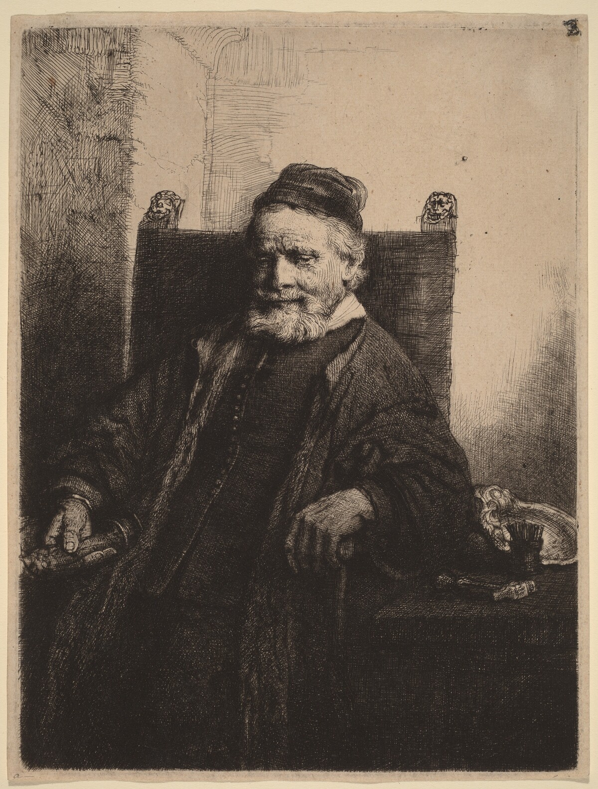 Jan Lutma by Rembrandt van Rijn