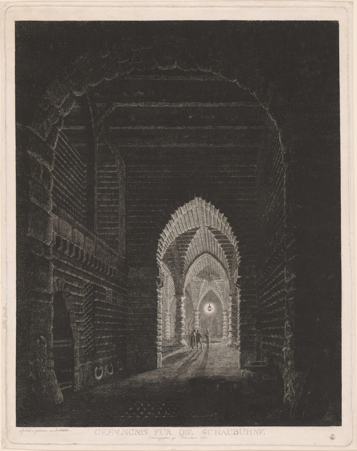 Gefængnis für die Schaubühne (Scenographic Design for a Prison) by Abel Schlicht