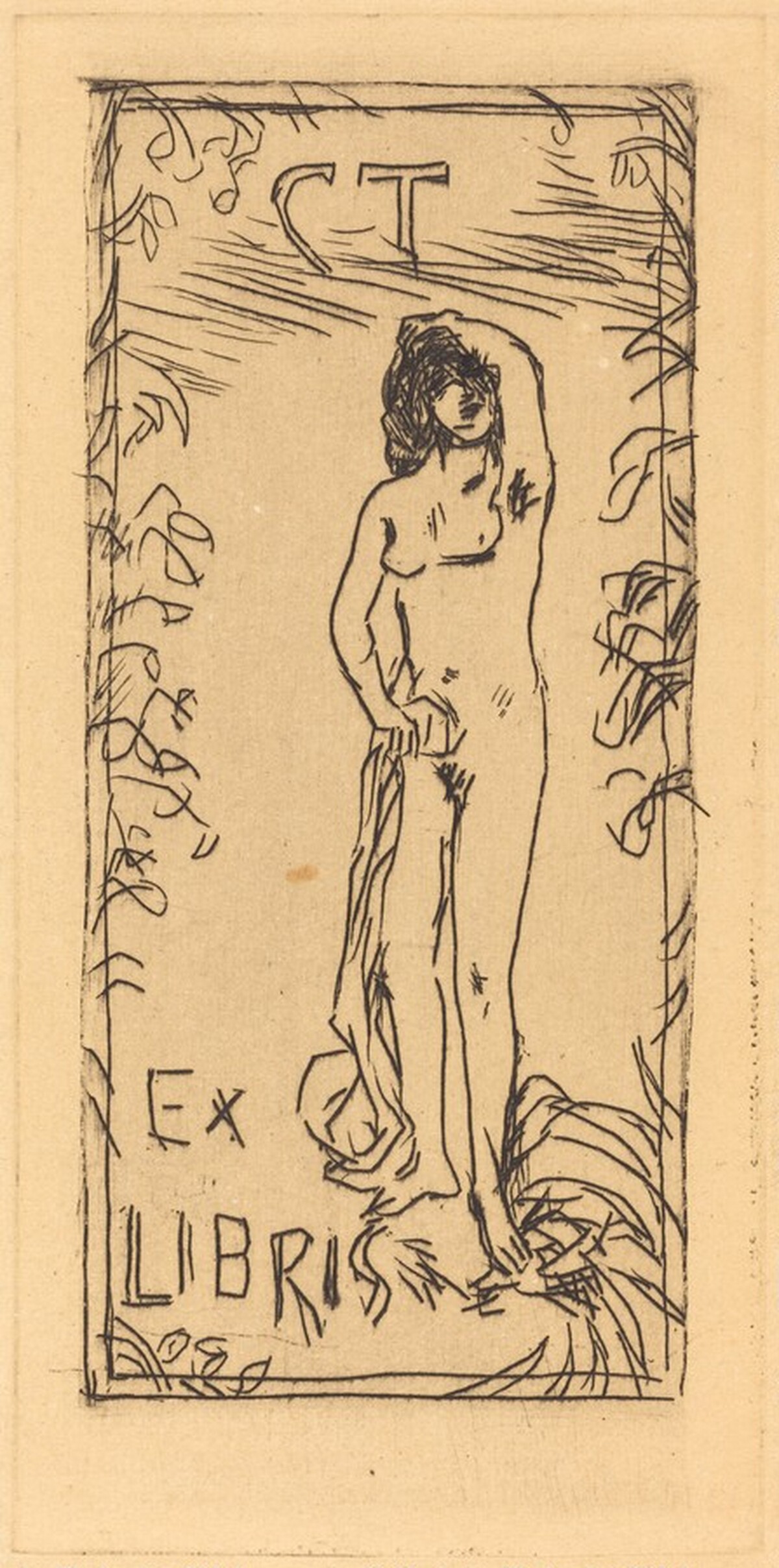 Ex Libris (Bookplate for Charles Terrasse) by Pierre Bonnard