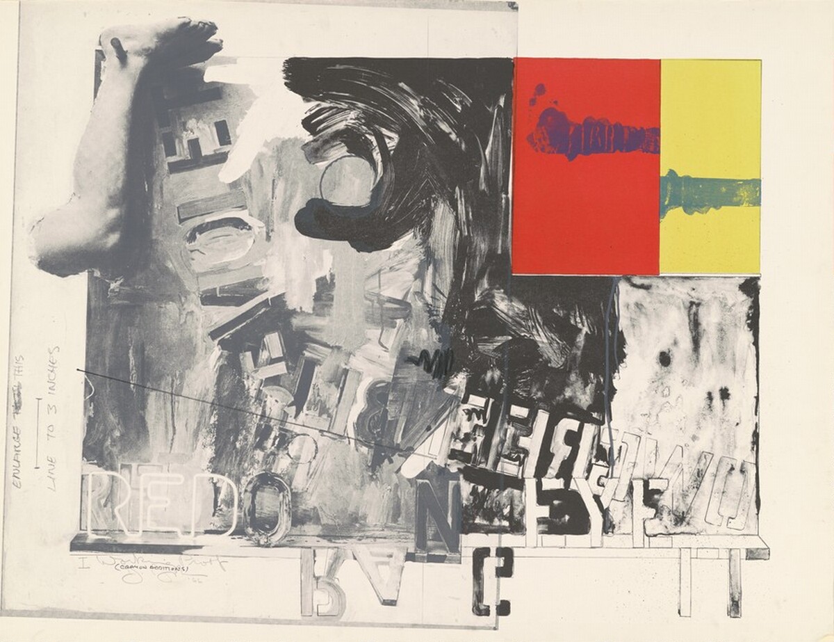 Passage I [working proof] by Jasper Johns
