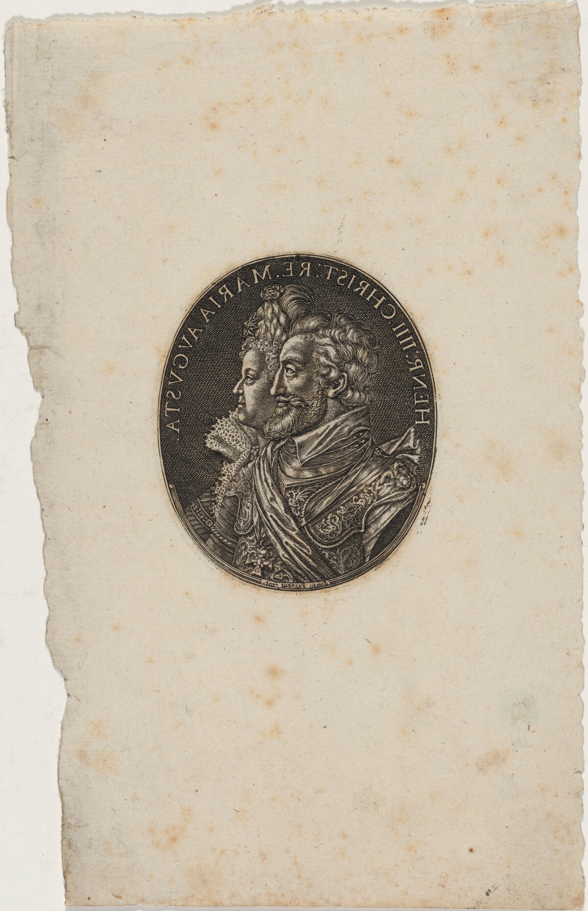 Henry IV and Maria de Medici by Simon de Passe