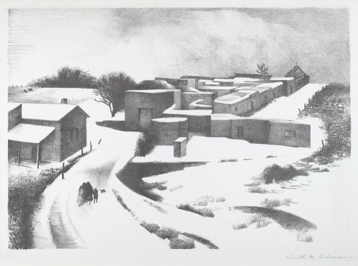 New Mexico Under Snow by Kenneth Miller Adams