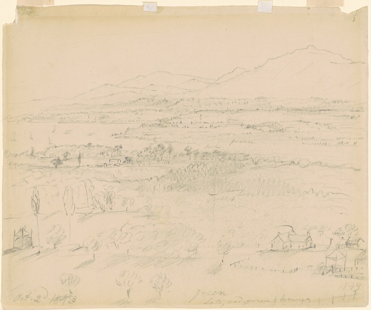Valley with River and Mountains by William Sidney Mount