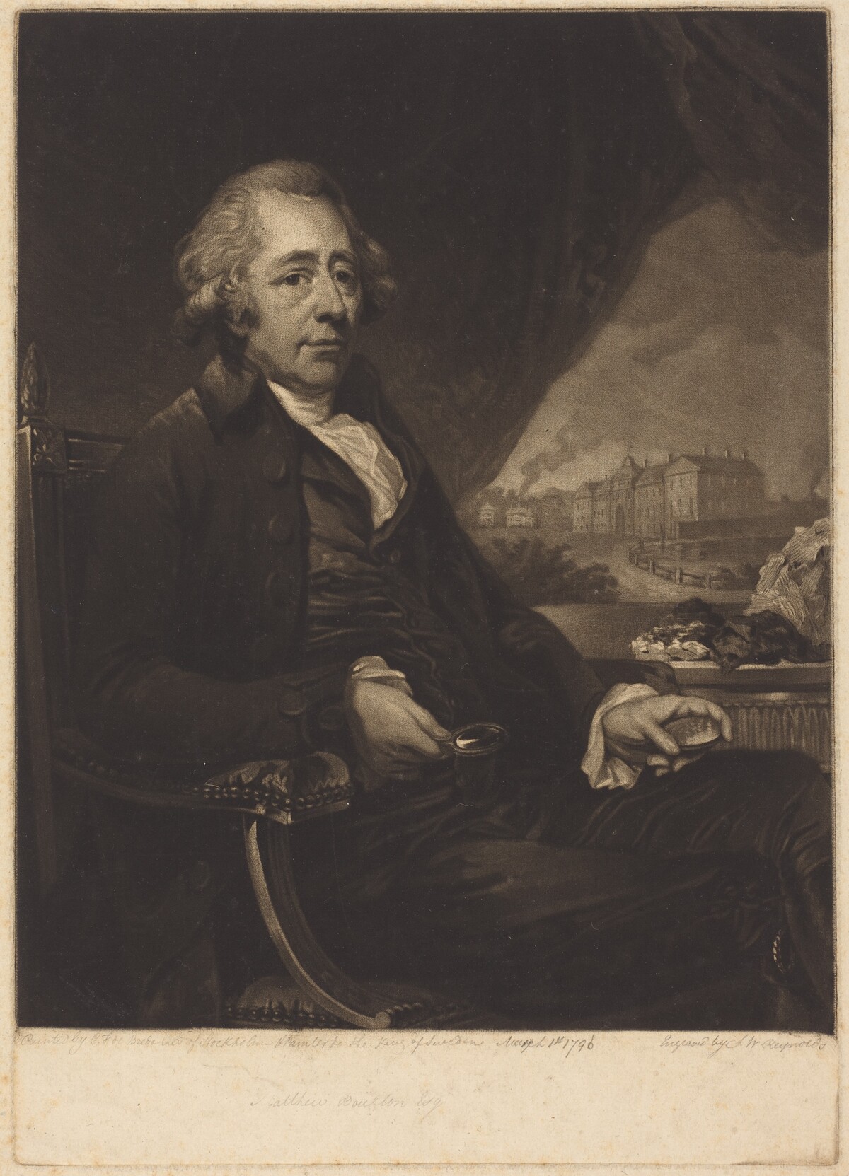 Matthew Boulton, F.R.S. by Samuel William Reynolds I