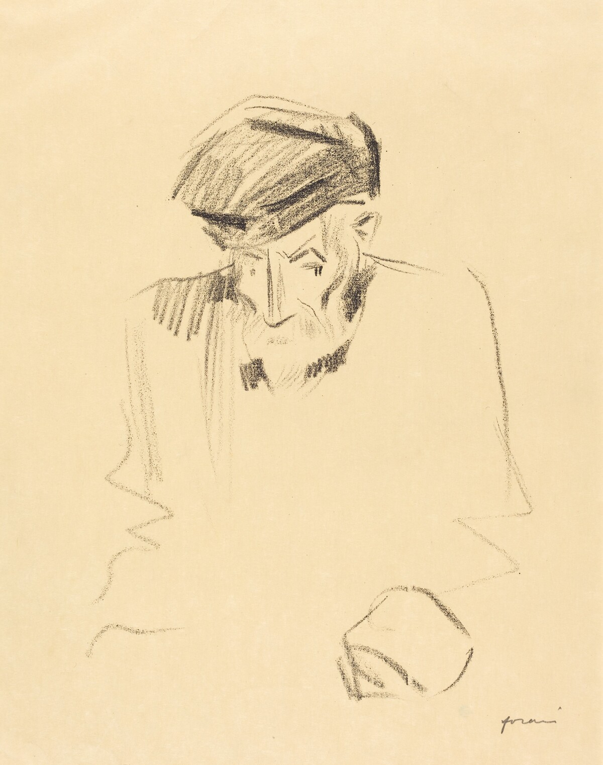 Portrait de Renoir (2e planche) (Portrait of Renoir) (second plate) by Jean-Louis Forain