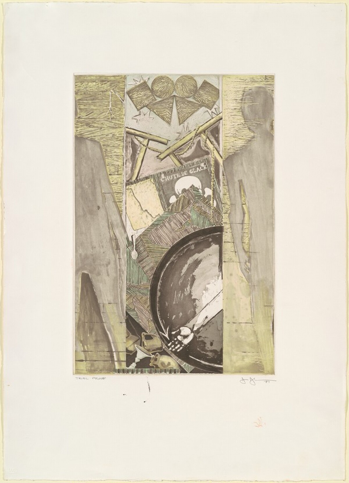 The Seasons (Fall) [trial proof] by Jasper Johns