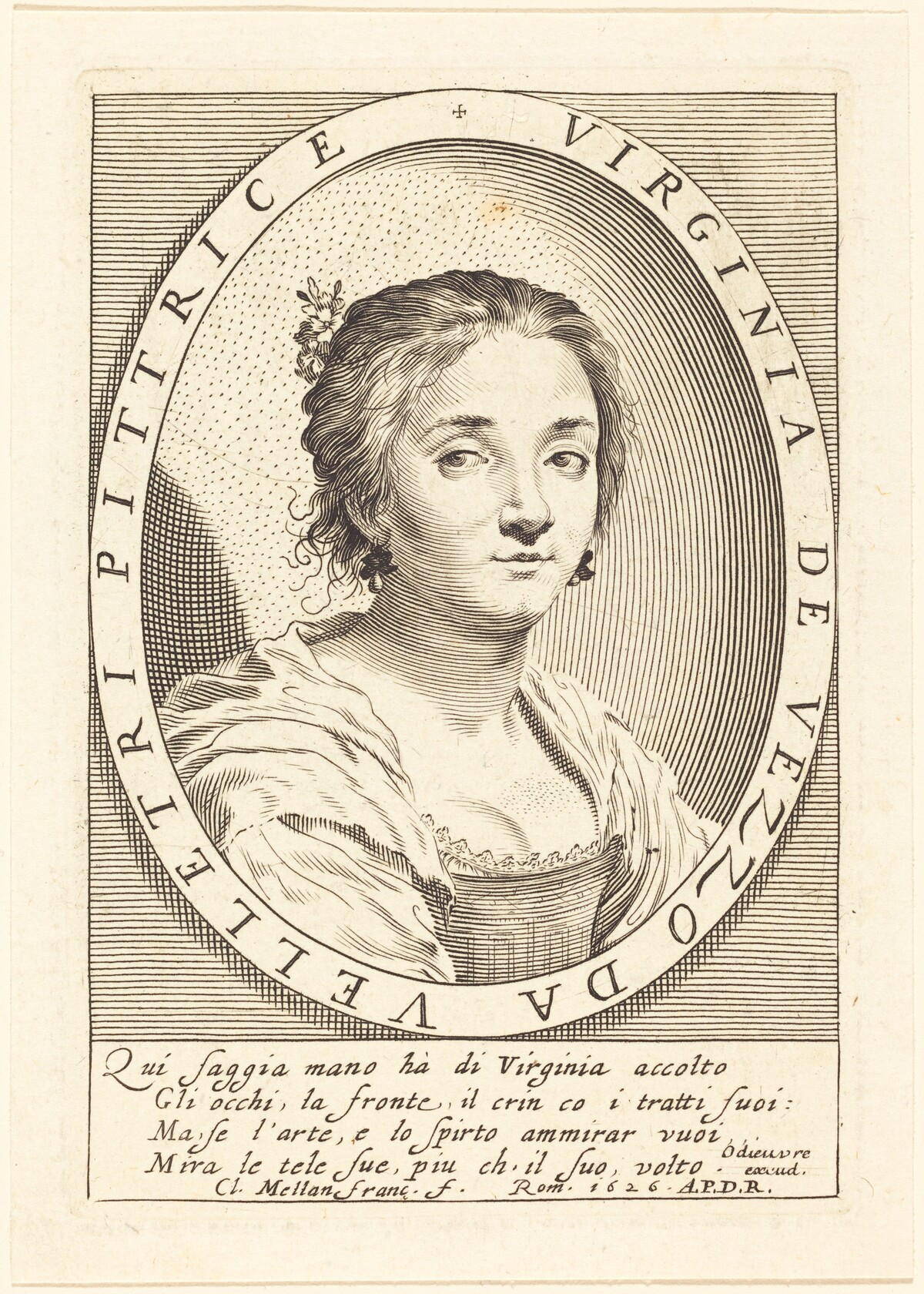 Virginia da Vezzo by Claude Mellan